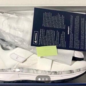 TIEM White with Marble Sole cycling shoes